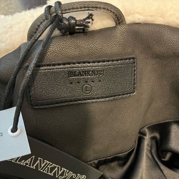 ❄️Blank NYC Faux Leather Aviator Jacket with Faux Shearling Collar - Picture 6 of 8